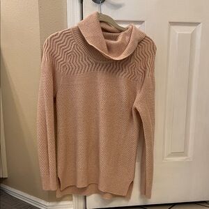 Calvin Klein Women's Cowl Neck Sweater in Blush